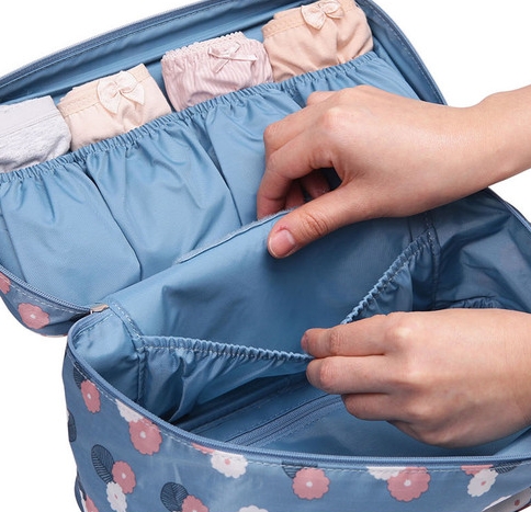 DINIWELL กระเป๋าใส่ชุดชั้นใน กางเกงใน รุ่นพิเศษ เหมาะทั้งหญิง และชาย ช่องเยอะ ผลิตจากโพลีเอสเตอร์คุณภาพสูง กันน้ำ