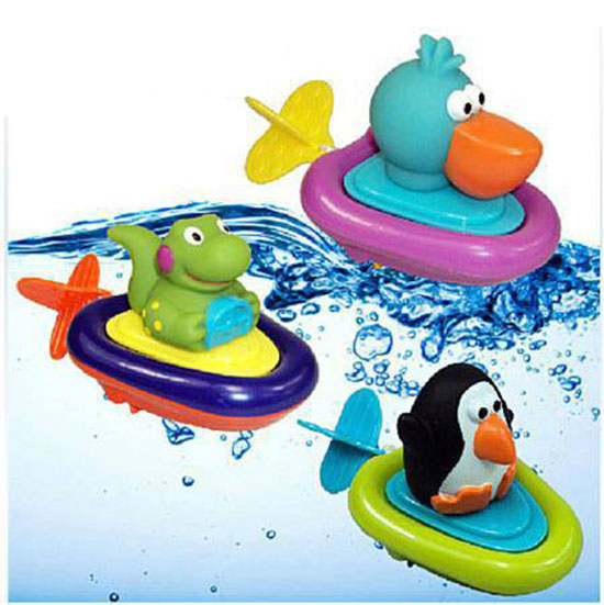 ของเล่นลอยน้ำ เรือน้อยแล่นชิว SASSY - Pull & Go Boat for Baby Bath Time Toys