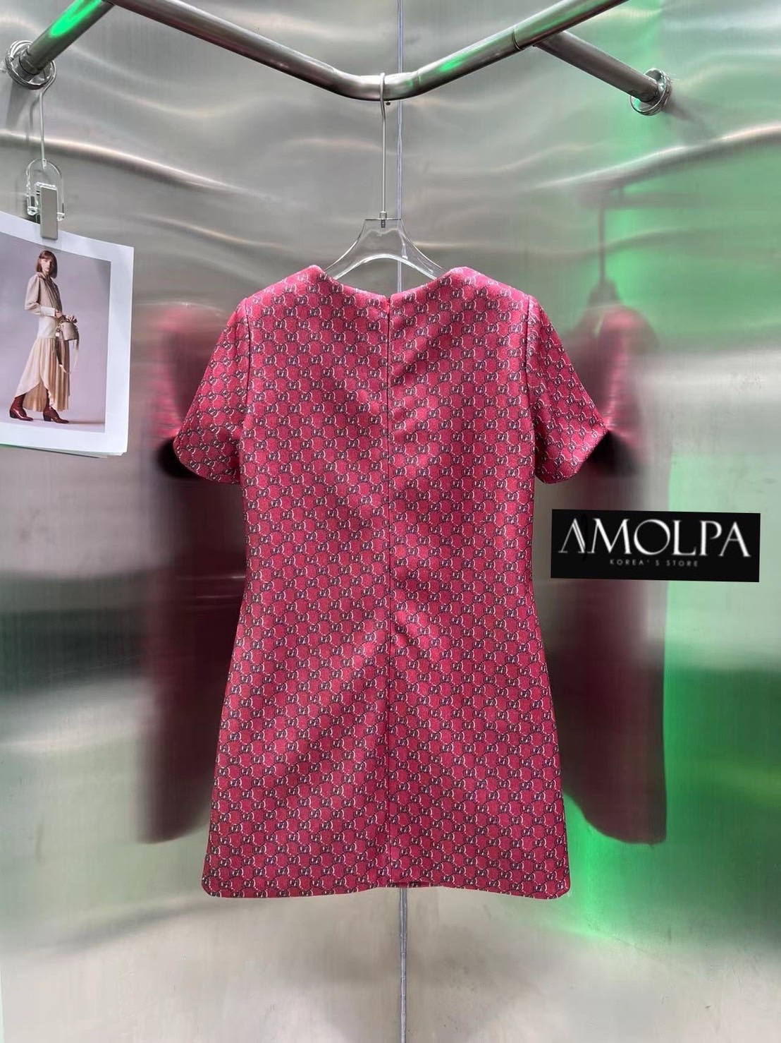 DRESS GG งาน hiend คุณภาพระดับVVVIP ผ้าทอ ผ้าดีมาก มีน้ำหนักสุดๆ เย็นมากๆ ห้ามพลาดเลยน๊า สวยสุดๆ ใส่สบาย : สินค้าคุณภาพ (พร้อมส่ง)