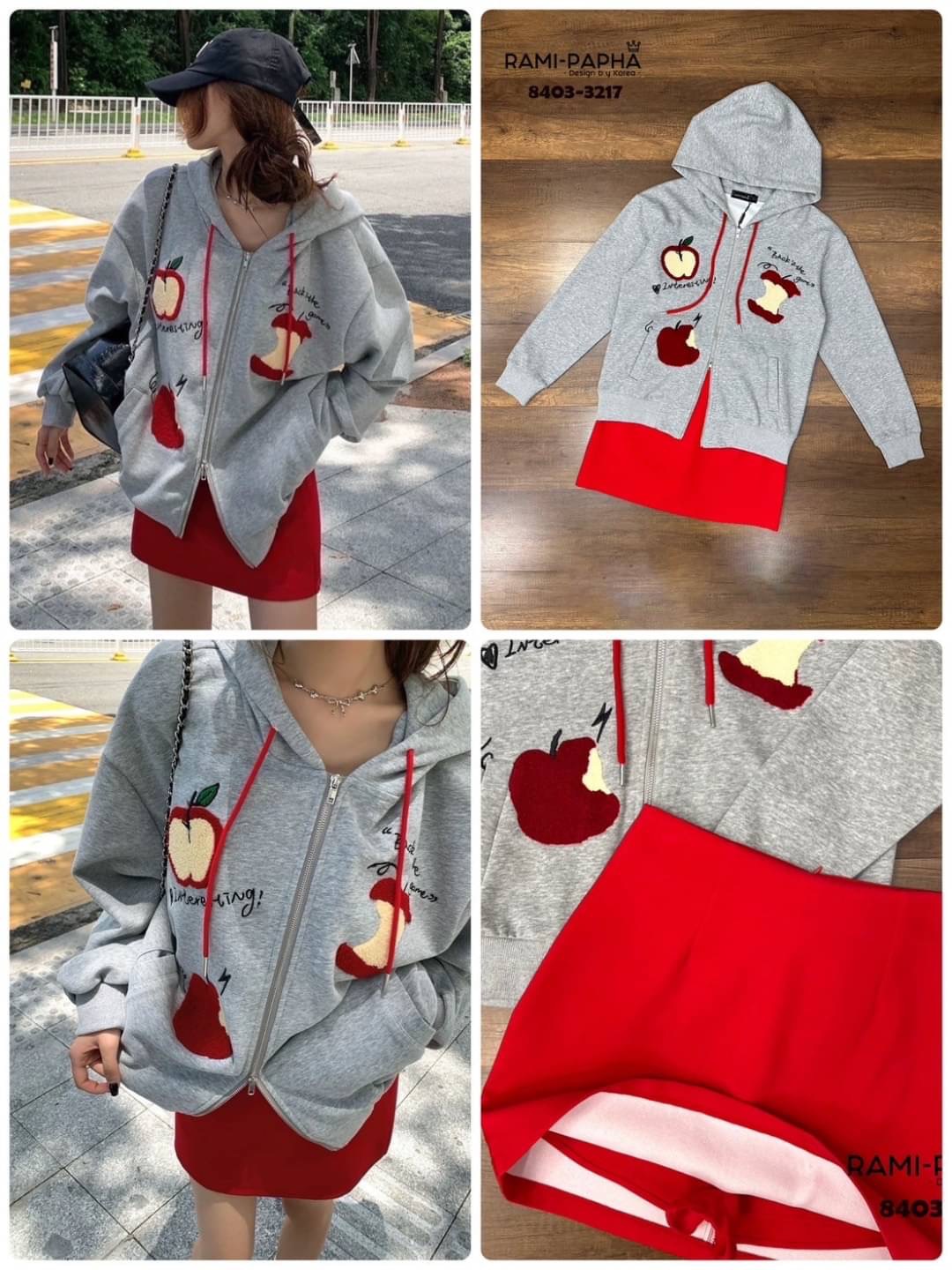 Set 2 ชิ้น เสื้อคลุม+กระโปรง ซับในเป็นกางเกง ใส่สบาย : สินค้าคุณภาพ (พร้อมส่ง)