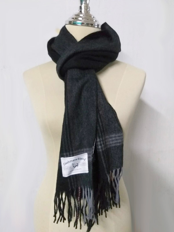 ผ้าพันคอขนสัตว์ Cashmere Blend หล่อมาก (ของใหม่)