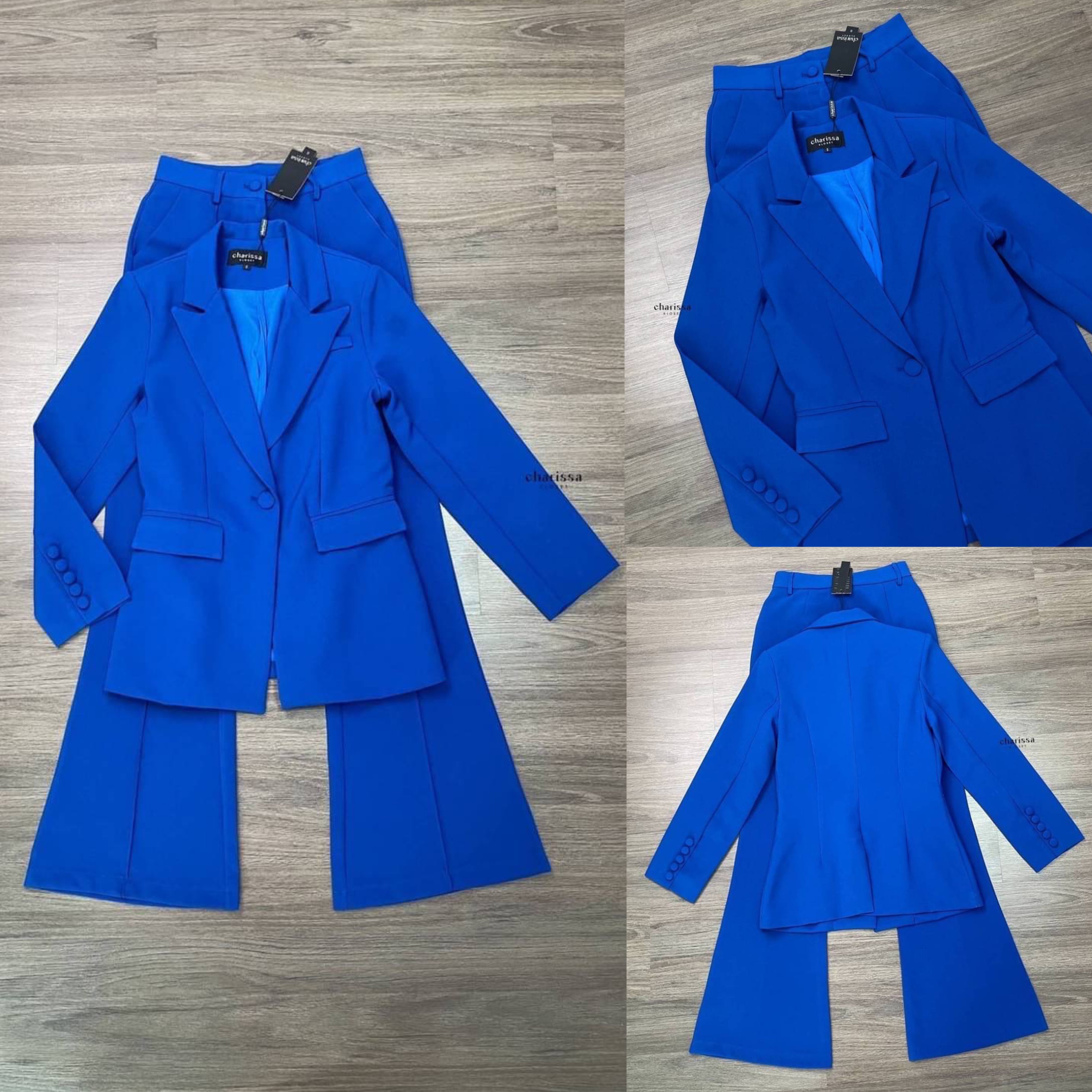 setsuit เสื้อ+กางเกง เป็นอีกรุ่นที่แนะนำมาก ใส่ออกมาดูผอม สมาร์ทผู้ดีสุด รุ่นนี้ใช้ผ้าทอพิเศษ ไม่ยับง่าย Texture สินค้าคุณภาพ (พร้อมส่ง)