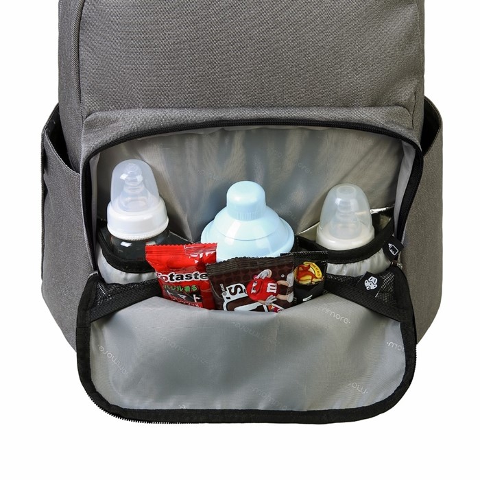 mommore กระเป๋าคุณแม่ กระเป๋าสัมภาระคุณแม่ กระเป๋าแม่ลูกอ่อน ใช้ได้ทั้งคุณแม่ และคุณพ่อ กันน้ำ ทนทาน พร้อมแผ่นรองเปลี่ยนผ้าอ้อม คุณภาพสูง คล้องรถเข็น เหมาะกับการเดินทางมาก (ฺฺGrey)