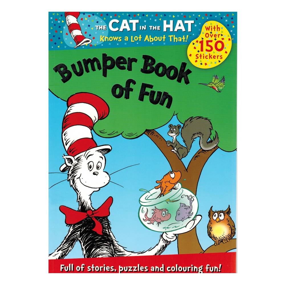 Dr. Seuss : The CAT in The HAT knows a lot about that! Bumper Book of Fun + Sickers หนังสือรวมนิทาน ดร.ซูส และหนังสือกิจกรรม พร้อมสติกเกอร์กว่า 150 ชิ้น