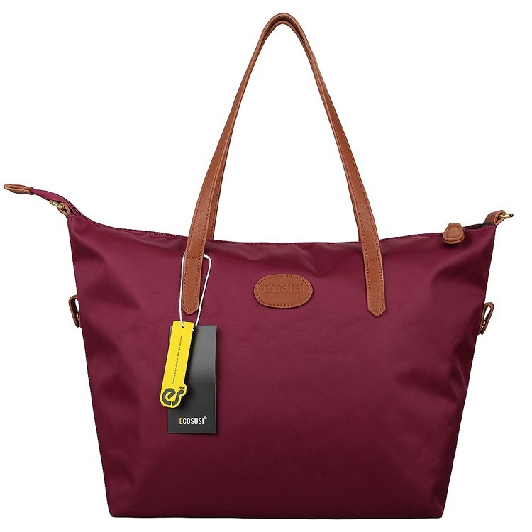 Ecosusi กระเป๋าโท้ทแฟชั่น ผลิตจากไนล่อน น้ำหนักเบา กันน้ำ คุณภาพสูง