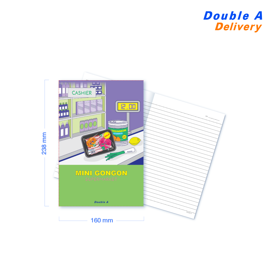 สมุดนักเรียนตัดเก้า 80 แกรม 24 แผ่น ลาย Gon Gon 1 เล่ม (คละแบบ)