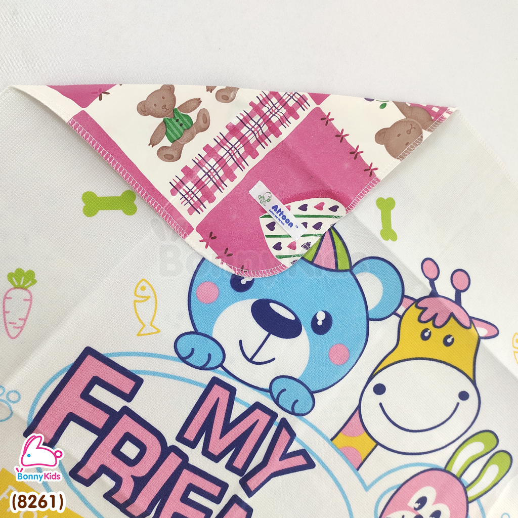 (8261) ATTOON (แอทตูน) ผ้ายางผ้าฝ้าย รุ่นผ้า 2 หน้า ขนาด 23x26 นิ้ว