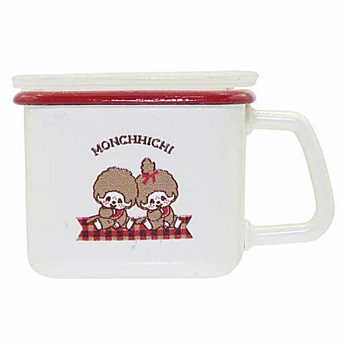 กาชาปองโมเดลเครื่องครัวฟูจิโฮโรขนาดจิ๋วลายม่อนชิชิ FUJIHORO Enamel Monchhichi Collection ครบเซ็ท