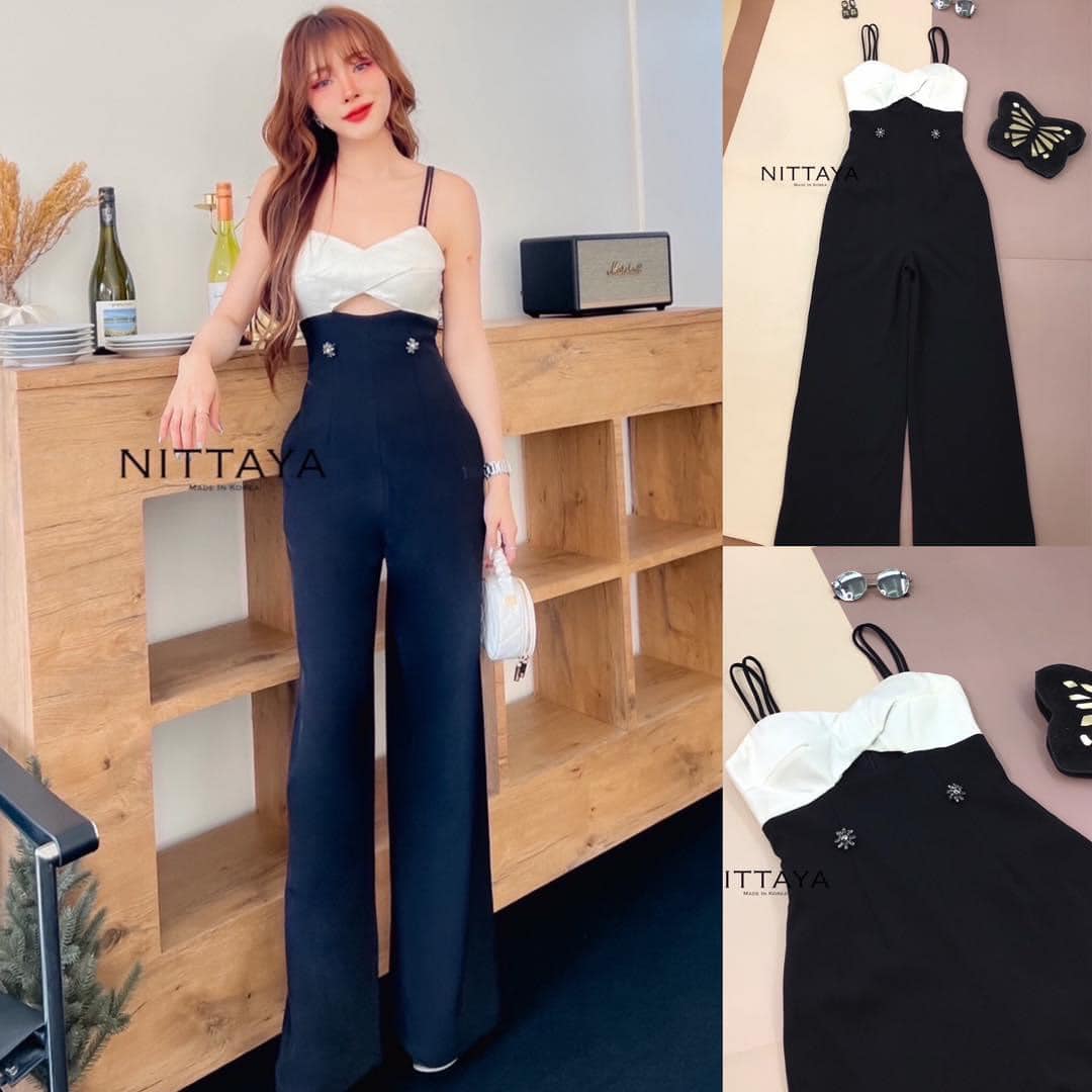 จั้มสายเดี่ยวยาวทรูโทน สินค้าคุณภาพ (พร้อมส่ง)