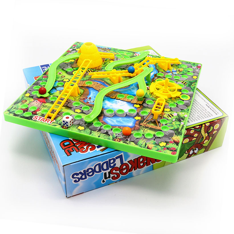 บอร์ดเกมส์ บันไดงู สามมิติ 3D Snakes n Ladders ขนาด 30 x 30 ซม. สำหรับเด็ก 3 ปีขึ้นไป