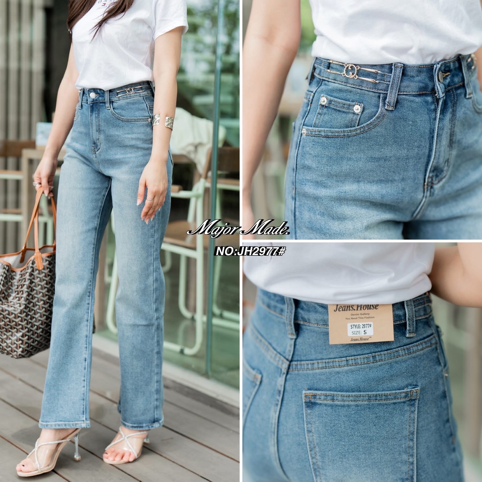 กางเกงยีนส์ขากระบอก ทรงเอวสูงงงง เนื้อผ้ายีนส์ยืดค่า คือนิ่มหนา ยืดหยุ่นดีมากกกก ใส่สบาย : สินค้าคุณภาพ (พร้อมส่ง)