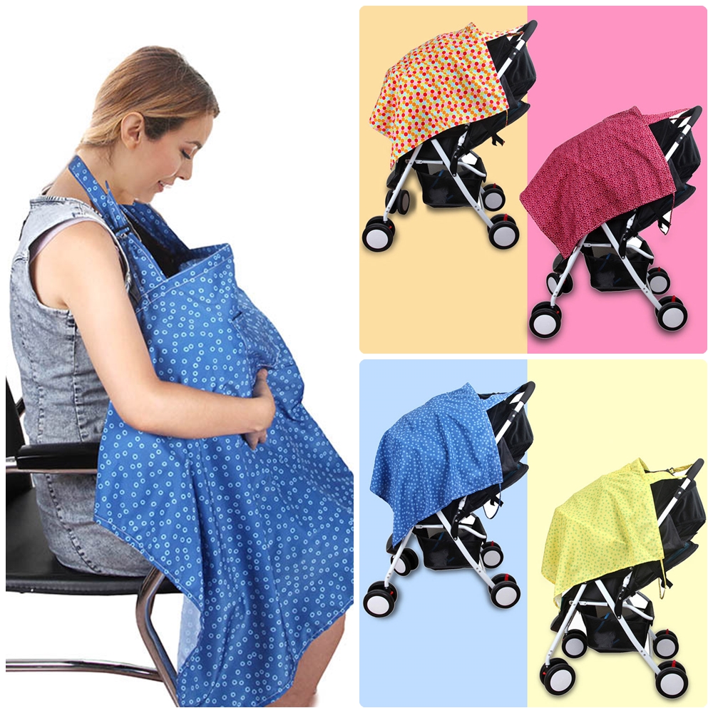 ผ้าคลุมให้นมลูก ผ้าคลุมปั๊มนม ผ้าปั้มนม ผ้าบังให้นม ผ้าปิดให้นม ผ้าให้นมบุตร รุ่นใหม่ มีโครงและสายด้านหลัง DOLERY nursing cover