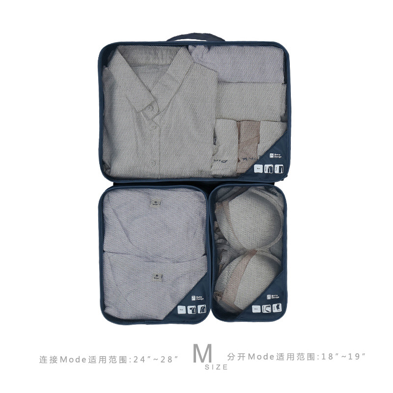 (ขนาด M) Botta Desig กระเป๋าจัดระเบียบเดินทาง 3 in 1 ใช้แบบแยก หรือรวมกันได้ สำหรับกระเป๋าเดินทางขนาด 18" - 19" และ 24" - 28"