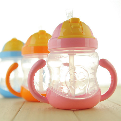 ถ้วยหัดดื่ม NanaBaby ขวดดูดน้ำเด็ก หลอดดูดมีลิ้นกันสำลัก BPA-Free (6 m+)