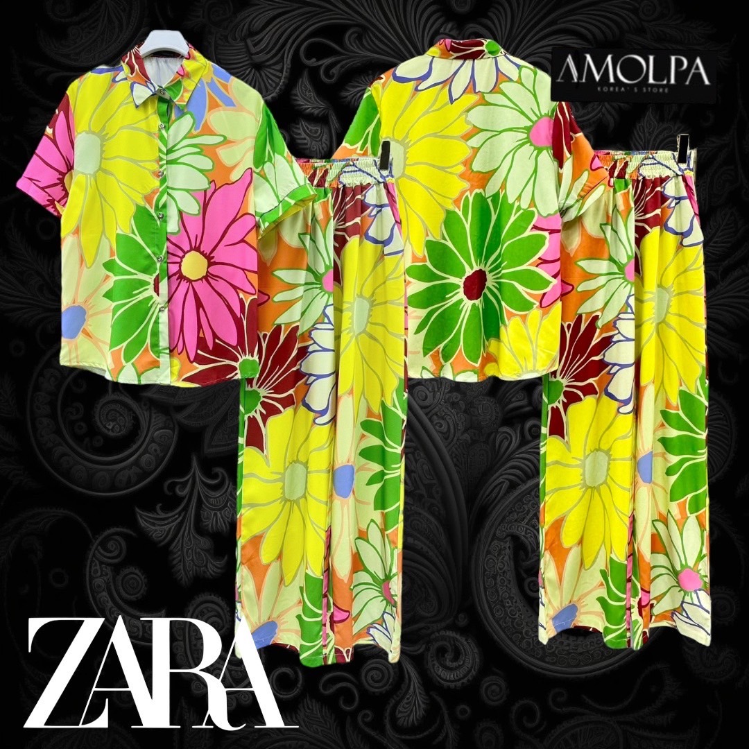 SET PAJAMAS ZARA งานใหม่ ตัวเสื้อเป็นเชิ้ต ZARA เด่นเป็นสง่า มาพร้อม กางเกงขายาว ใส่เข้ากันลงตัว . สินค้าคุณภาพ (พร้อมส่ง).