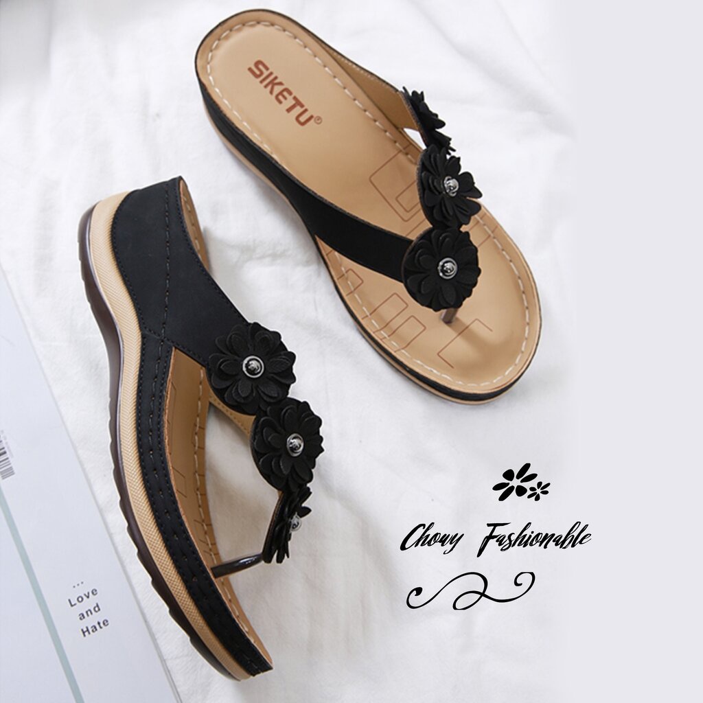 รองเท้าแตะหนีบส้นเตารีด ไซส์ 42-46 แตะสวมเพื่อสุขภาพ พื้นนุ่ม แตะไซส์ใหญ่ Chowy(โชวี่) KR1038