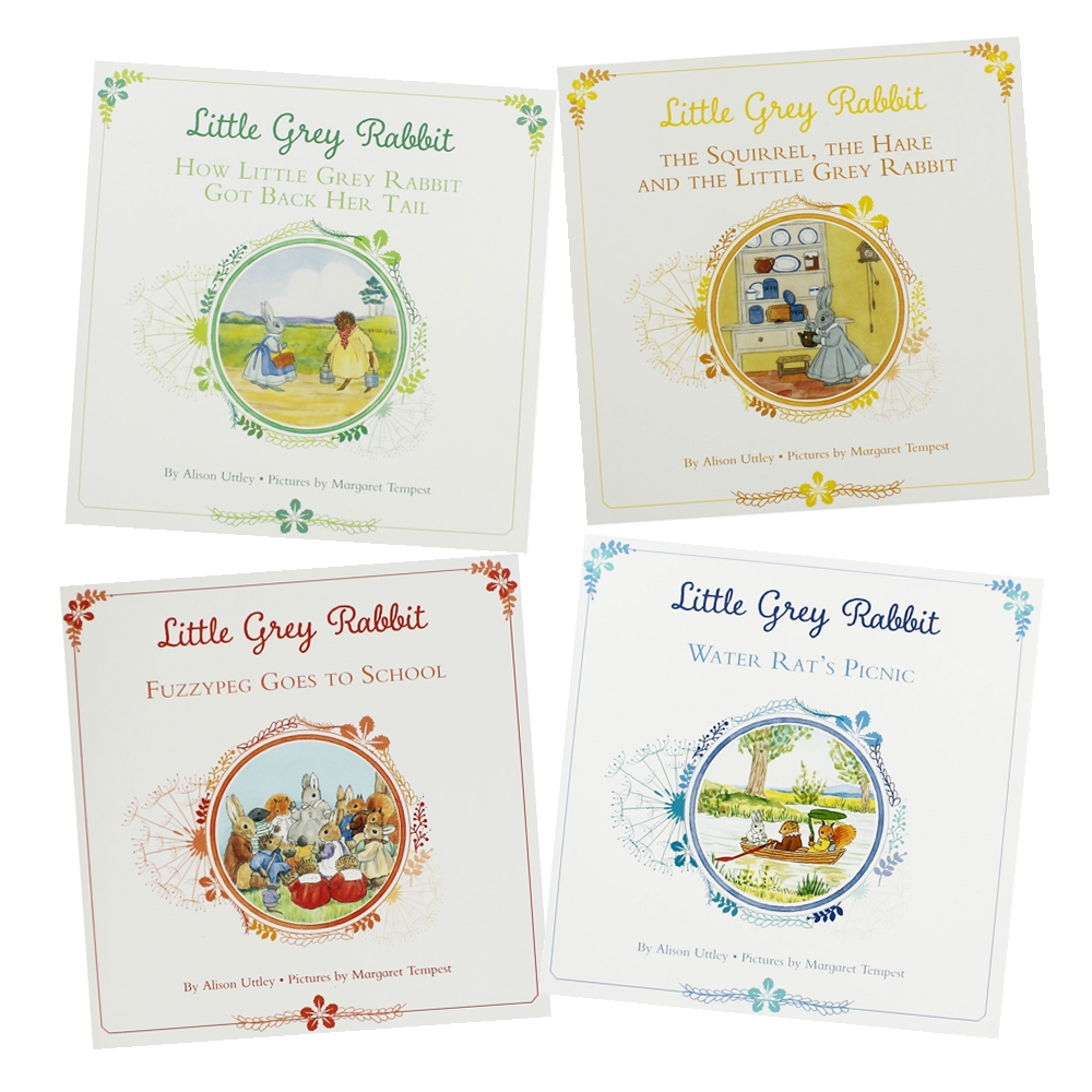 Alison Uttley & Margaret Tempest : Little Grey Rabbit 4 Books Collection : ซีรีย์นิทานภาพ กระต่ายสีเทา 4 เล่ม นิทานคลาสสิก