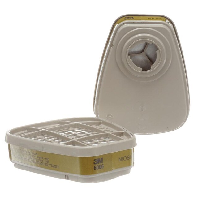 3M รุ่น 6006 ตลับกรองไอระเหย สารตัวทำละลาย กรดแก๊ส