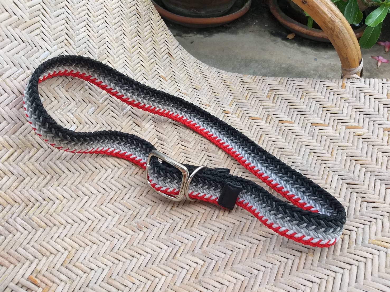 เข็มขัดนักกอล์ฟชาย เชือกถักแบบยืด (ของใหม่)