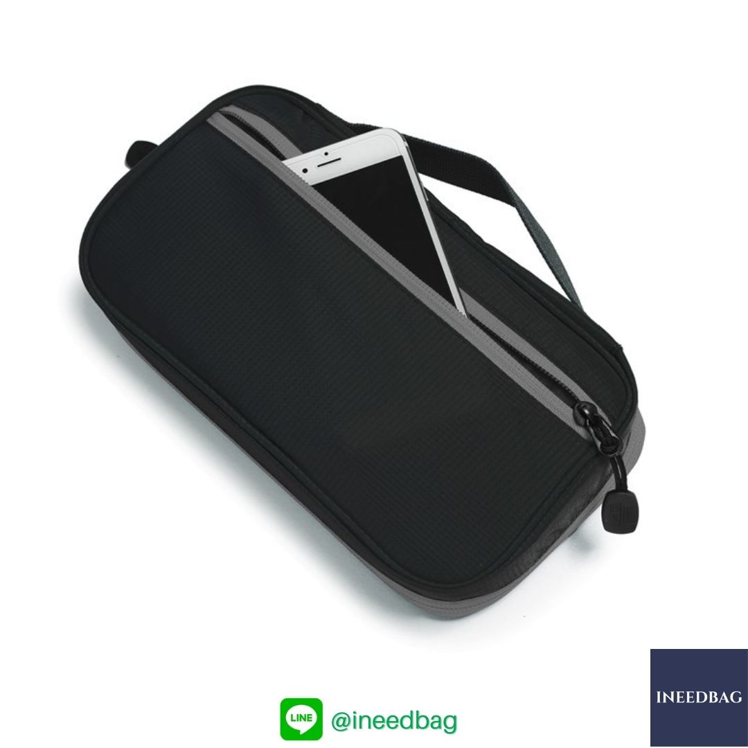 ฺBagsmart กระเป๋าจัดระเบียบอิเล็กทรอนิกส์ กระเป๋าใส่สายชาร์จ กระเป๋าใส่ฮาร์ดดิสก์ กระเป๋าใส่อุปกรณ์ไอที มีสองชั้น ช่องเยอะพิเศษ มีหูหิ้วพกพาสะดวก (ดำ-เทา)