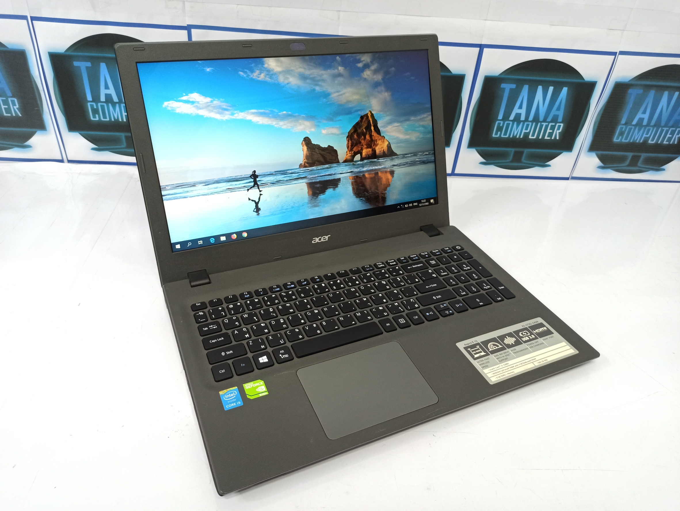 (10,900)Notebook ACER เล่นเกมส์ออนไลน์ ตัดต่อได้ I5 GEN5 Ram 8GB SSD240GB VGA NVIDIA 4GB