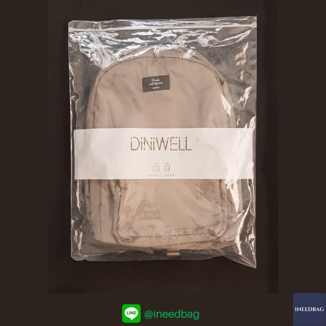 DINIWELL กระเป๋าเป้พับได้ กระเป๋าพับได้ กันน้ำ น้ำหนักเบา ใช้ได้ทุกโอกาส มี 4 สีให้เลือก (DINIWELL Foldable Travel Backpack Unisex Lightweight Portable School Backpack Laptop Bag Casual Water Resistant)