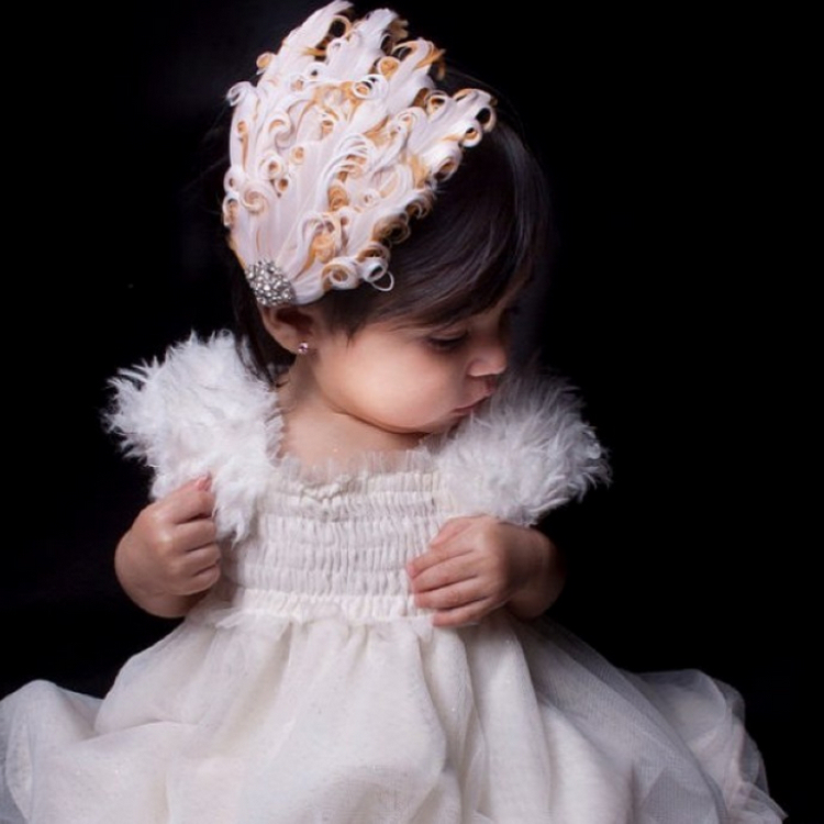 ผ้าคาดผมเด็กขนนก Princress สำหรับเด็กวัย 3 เดือน - 3 ปี