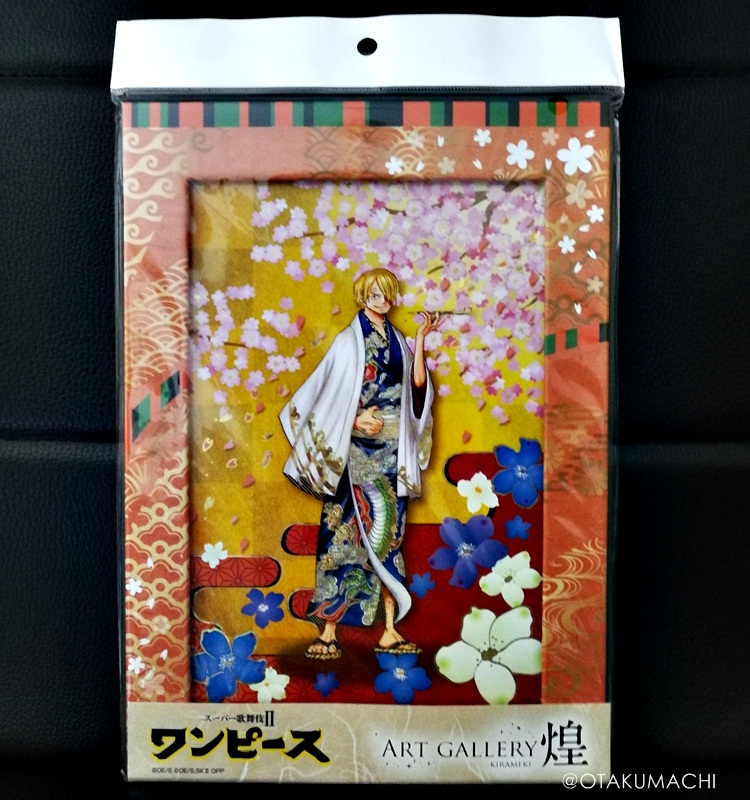 รูปภาพพร้อมกรอบกระดาษตัวการ์ตูนวันพีซกลุ่มหมวกฟาง