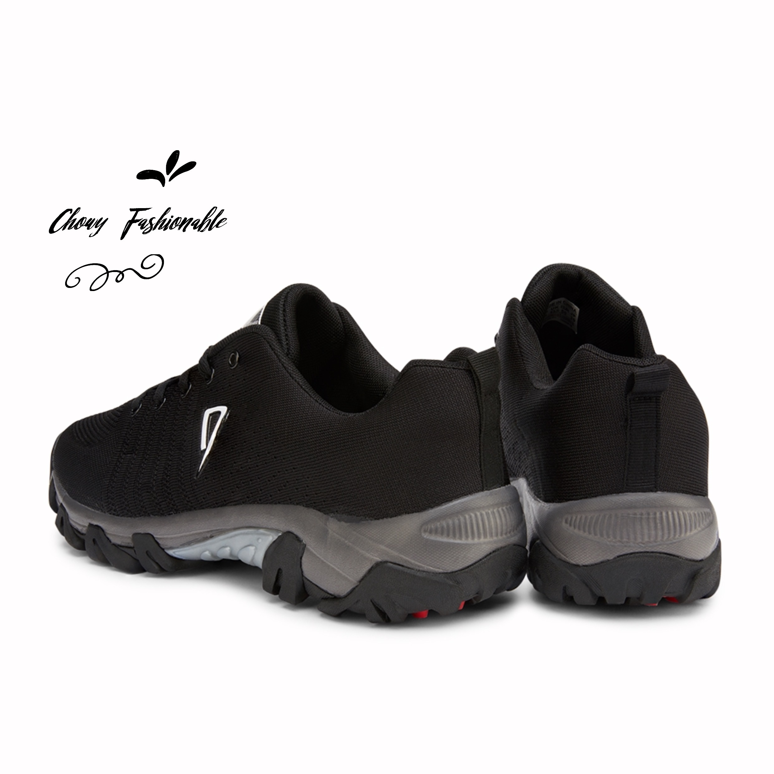 รองเท้าผ้าใบผู้ชายไซส์ใหญ่ 48-54 ผ้าใบชายสีดำไซส์ใหญ่ KR0880BL