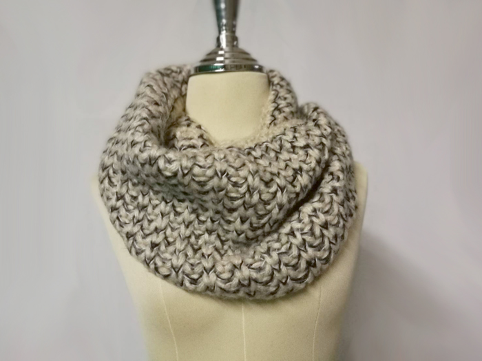 ผ้าพันคอโดนัท ไหมพรมหนานุ่ม