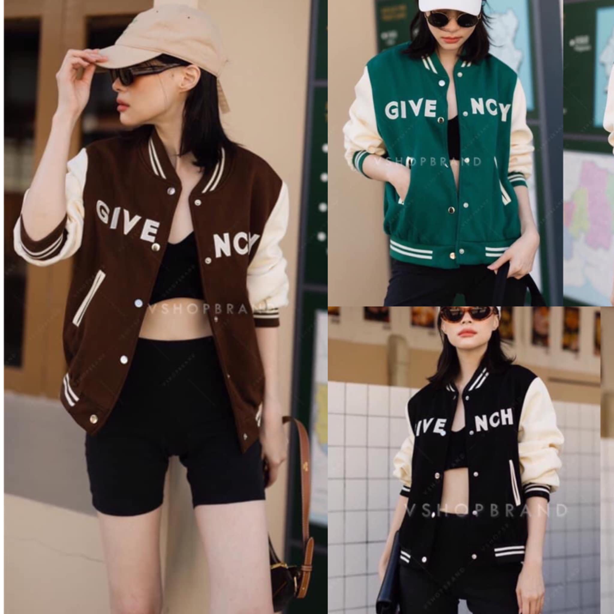 แจ๊คเก็ต กรี๊ดๆๆๆงานสวยมากๆค่ะตัวนี้ สาวสายสตรีทห้ามพลาดเลยค่ะ ปักลาย Givench.y อก สุดชิค ผ้าเนื้อดีมากๆค่ะ . : สินค้าคุณภาพ (พร้อมส่ง)