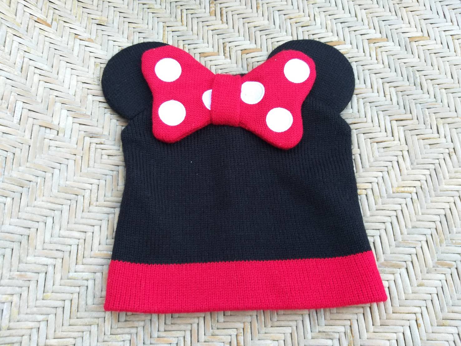 หมวกไหมพรมเด็ก Minnie Mouse ลิขสิทธิ์แท้ (ของใหม่)