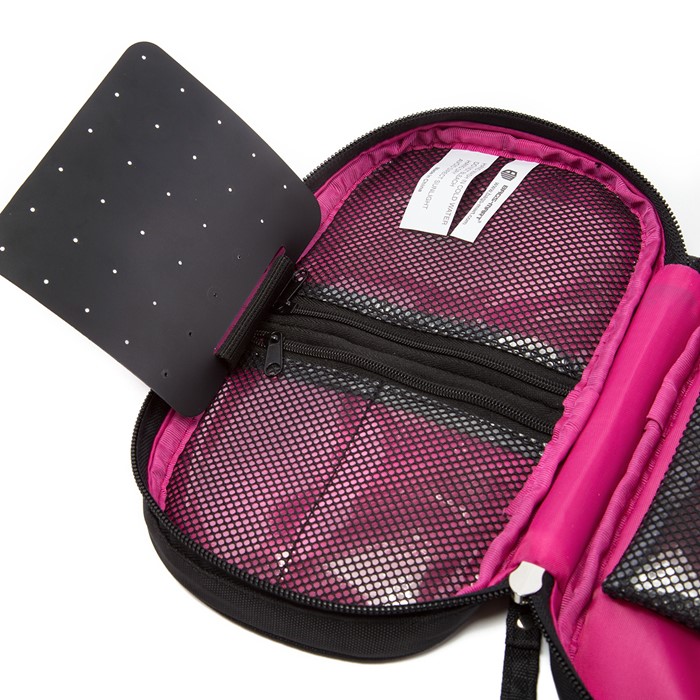 กระเป๋าเก็บเครื่องประดับ จัดเก็บสร้อยข้อมือ ต่างหู แหวน สร้อยคอ กำไล นาฬิกา คุณภาพสูง (Rose Pink)