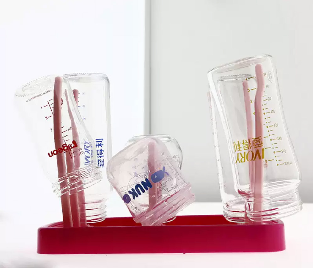 ที่คว่ำขวดนม ที่ตากขวดนม พับได้ วางขวดและอุปกรณ์หลังล้างเสร็จ แบบพกพา NanaBaby