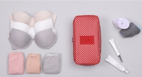 DINIWELL กระเป๋าใส่ชุดชั้นใน กางเกงใน รุ่นพิเศษ เหมาะทั้งหญิง และชาย ช่องเยอะ ผลิตจากโพลีเอสเตอร์คุณภาพสูง กันน้ำ