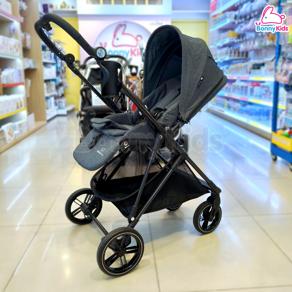 BRONCO (บรอนโก) SOPRAZII รถเข็นเด็กคาร์บอนไฟเบอร์ เข็นได้ 2 ทิศทาง รับน้ำหนักได้สูงสุด 35 KG