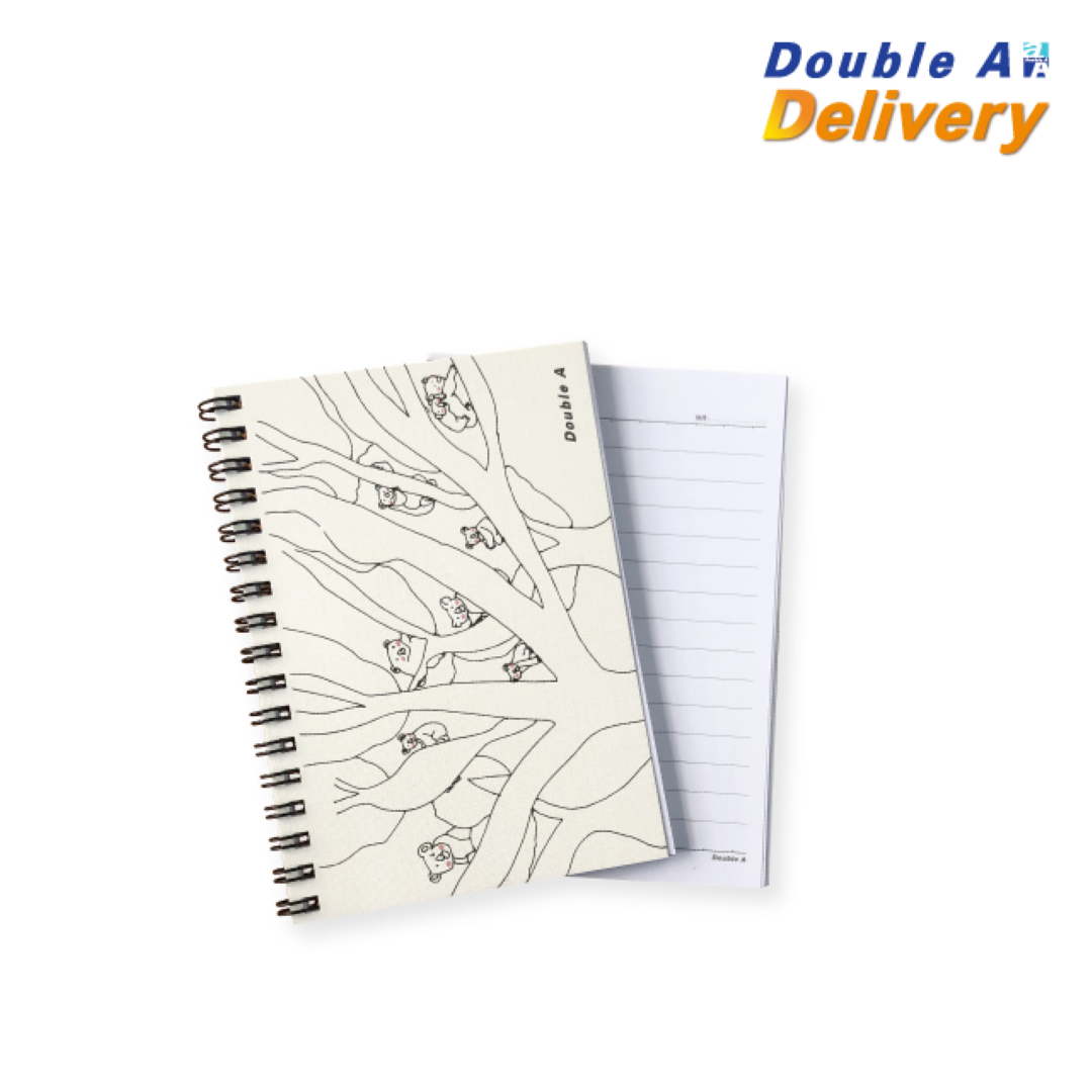 สมุดสันห่วง ขนาด A6 80 แกรม 40 แผ่น ลาย Koala ซื้อ 3 แถม 1 (ปกติ 30-. เฉลี่ยเหลือเล่มละ 22.50-.)