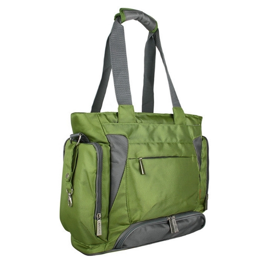 Ecosusi กระเป๋าคุณแม่ กระเป๋าสัมภาระคุณแม่ กระเป๋าแม่ลูกอ่อน สะพายได้ แถมผ้ารองเปลี่ยนผ้าอ้อม ผลิตจากไนล่อนคุณภาพสูง ทนทาน ช่องใส่ของเยอะ (สีเขียว)