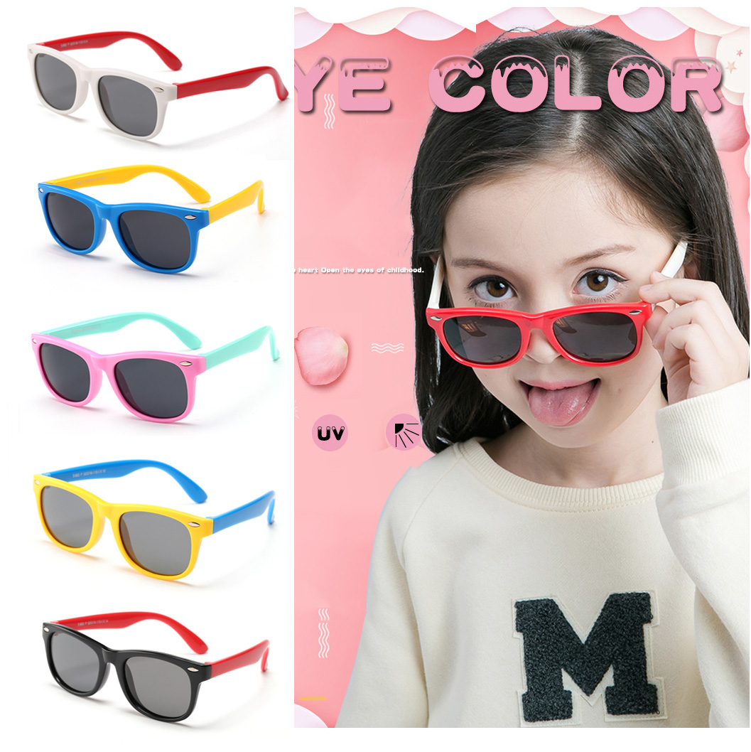 แว่นตากันแดดเด็ก UV400 ขาบิดงอได้มาก สำหรับเด็กวัย 2-7 ปี