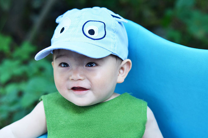 หมวกแคปเด็กอ่อน ปักรูปหน้าสัตว์ มีหูตั้ง น่ารัก ขนาด 6-18 เดือน