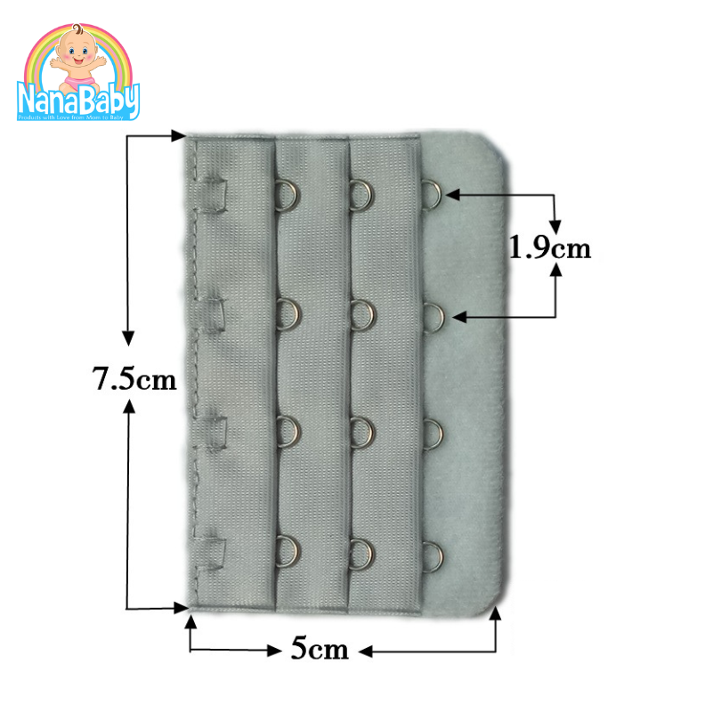 ตะขอเสื้อใน4แถว แผ่นต่อหลังเสื้อชั้นใน 4 ตะขอ สำหรับใส่ด้านหลังเสื้อใน เพิ่มขนาดรอบใต้อก