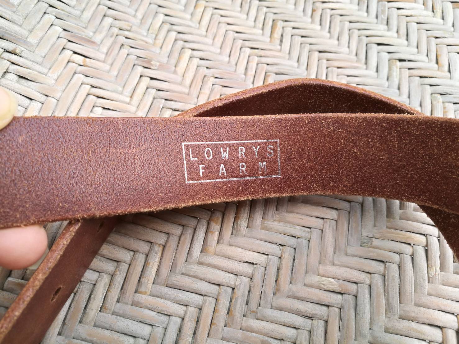 เข็มขัดหนังแท้ LOWRYS FARM แบรนด์ดัง