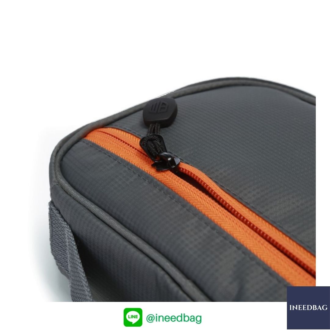 ฺBagsmart กระเป๋าจัดระเบียบอิเล็กทรอนิกส์ กระเป๋าใส่สายชาร์จ กระเป๋าใส่ฮาร์ดดิสก์ กระเป๋าใส่อุปกรณ์ไอที มีสองชั้น ช่องเยอะพิเศษ มีหูหิ้วพกพาสะดวก (เทา-ส้ม)