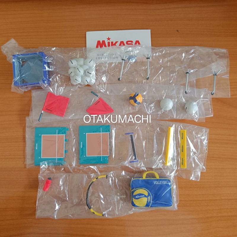 กาชาปองโมเดลอุปกรณ์วอลเล่ย์บอล MIKASA Miniature Collection