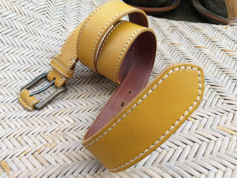 เข็มขัดชาย หนังแท้ TOPVALU