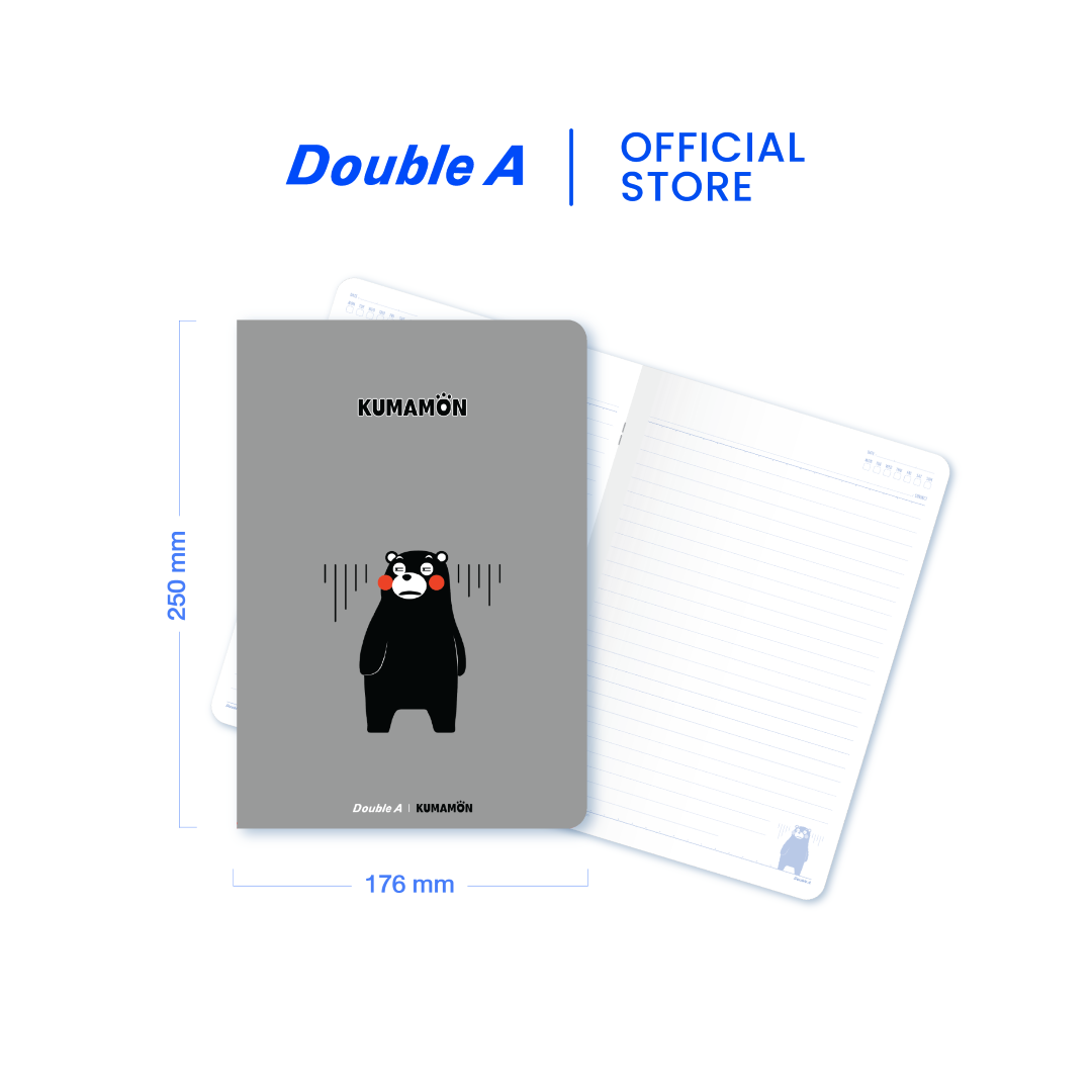 สมุดบันทึก หน้าปกลาย Kumamon ขนาดB5 80 แกรม 40 แผ่น 4 เล่ม (คละแบบ)
