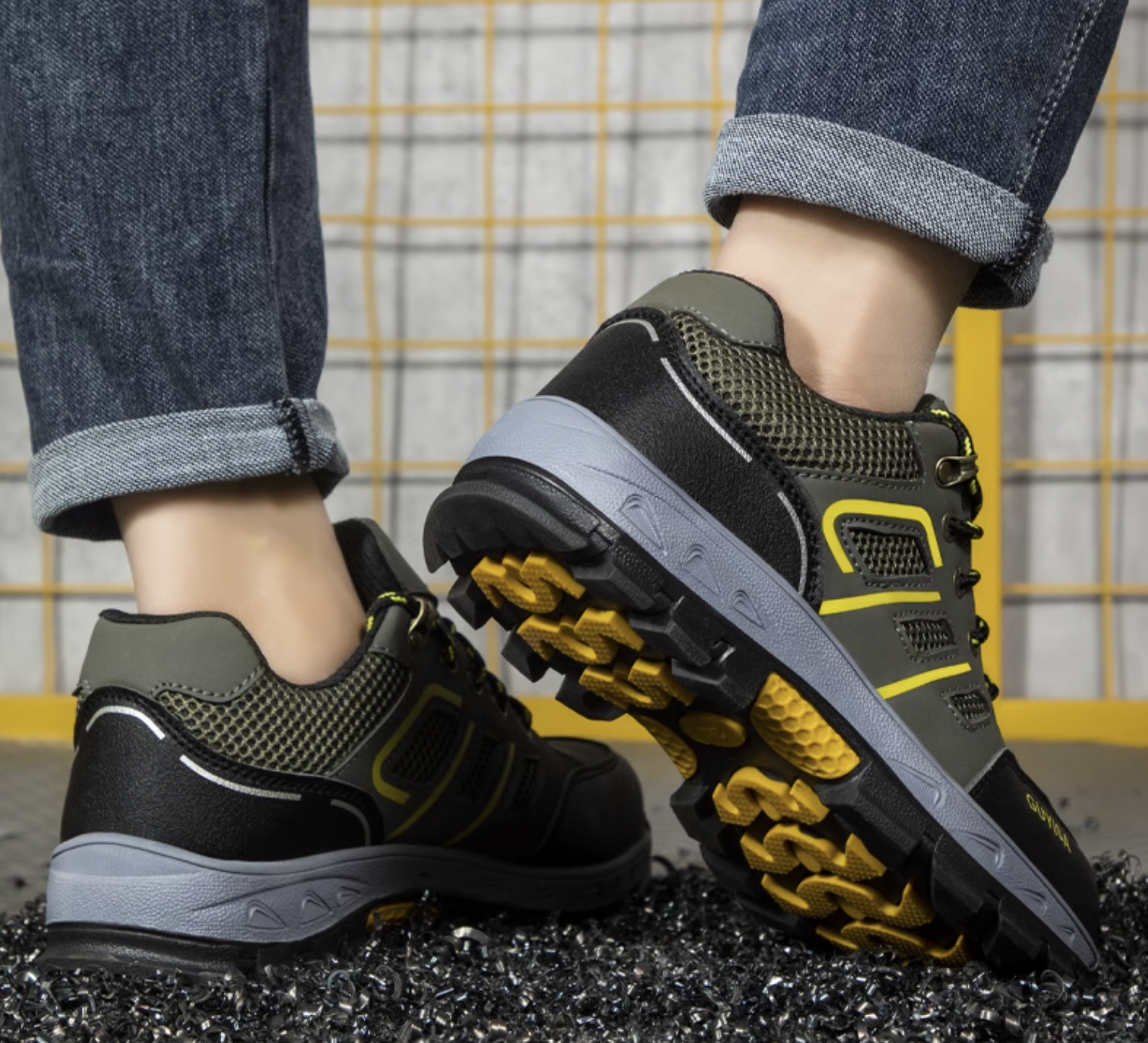 รองเท้าเซฟตี้แฟชั่น ไซส์ 42-48 ผ้าใบเซฟตี้ Safety Shoes KR1195