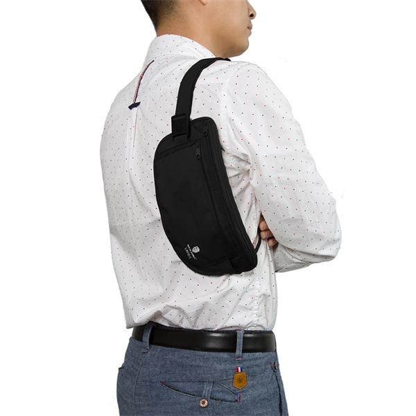 ฺBagsmart กระเป๋าใส่พาสปอร์ตคาดเอว ใส่เอกสารสำคัญ ป้องกันการขโมยข้อมูลด้วยคลื่น RFID มีสองสีให้เลือก