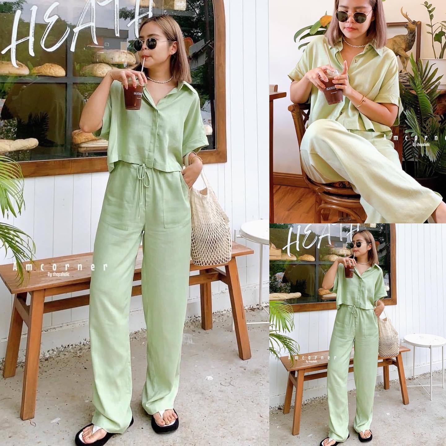 เซตเสื้อ+กางเกงขายาว ผ้าลินินแท้เนื้อดี เนื้อผ้าใส่สบาย. สินค้าคุณภาพ (พร้อมส่ง)