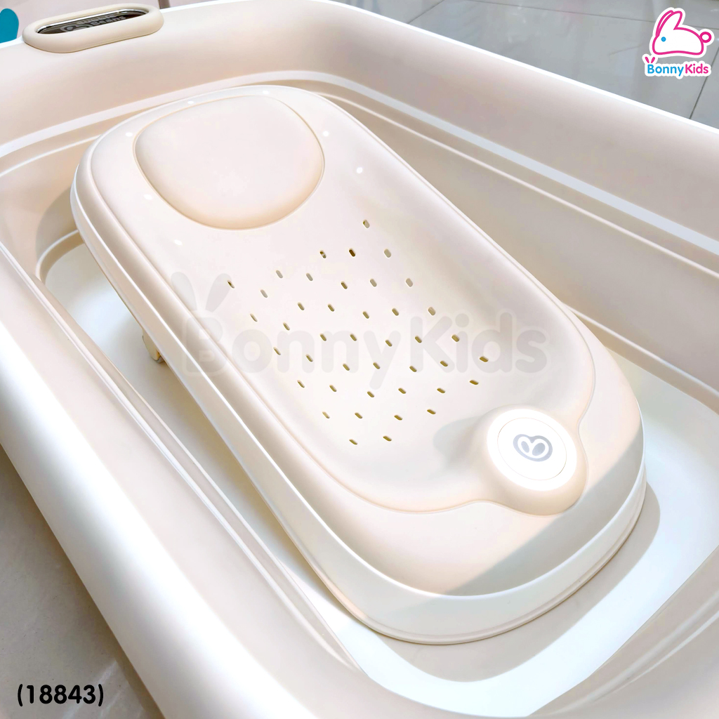 (18843) Bubble beans (บับเบิ้ล บีน) ที่รองอาบน้ำเด็กซิลิโคน รุ่น Tinyset ใช้กับอ่างอาบน้ำทุกรุ่น